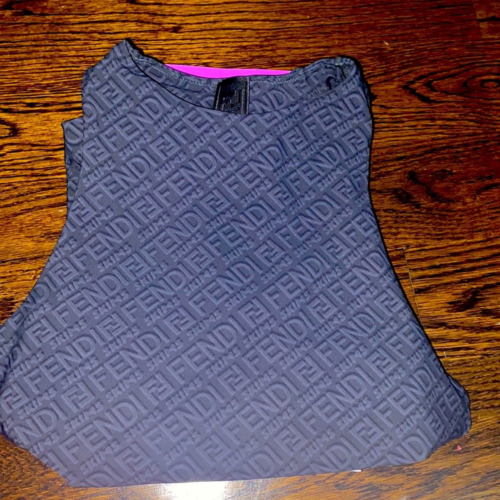 Fendi/ Skims short sleeve bodysuit